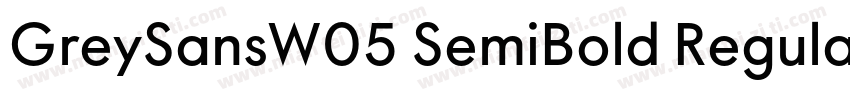 GreySansW05 SemiBold Regular字体转换